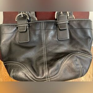 SOLD 01/14/25.  No longer available. 
Vintage 1990’s Coach Black Handbag